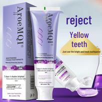 Color Repair Whitening Toothpaste with Grape Burst Beads - Stain and Yellowing Removal, Freshens Breath, Color-Changing Formula. gray