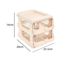 Desktop Storage Box Drawer Organizer Office Supplies Stationery Holder Dormitory Desk Organizer Home Storage Cabinet rožinė