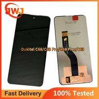 Pilnas LCD ekrano ir skaitmeninimo įrenginio surinkimas Oukitel C68 C68 Pro C68 Plus C69 gray