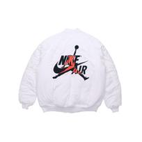 Air Jordan Wings MA-1 logo Printing Stay Warm Casual Jacket White Men's AV2599-100 S white