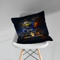 F1 Formula 1 Racer Legend L-Lewis H-Hamilton Cushion Cover 30X50 Polyester Sofa Cushions Decorative Throw Pillow Home Decoration Peach skin 18*18(CM)-1Pcs