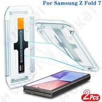 2 Pack For Samsung Galaxy Z Fold 7 6 5 Tempered Glass Screen Protector Auto Dust-Elimination Bubble Free HD Clear Samsung Z Fold 4