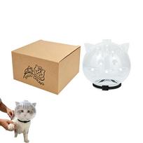 Cat Space Helmet For Grooming Breathable Anti Bite Muzzle Clear Headcover For Pet Nail Clipping Shower Bath Small Dogs Kitten beige