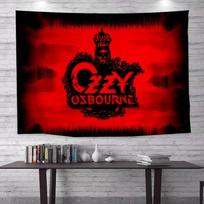 O-Ozzy O-Osbourne Logo Hanging Bohemian Tapestry Hanging Tarot Hippie Wall Rugs Dorm Wall Hanging Home Decor 100X70CM red