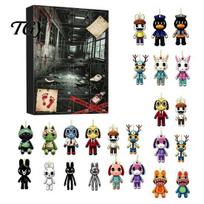 24 Day Countdown Calendar Halloween Advent 2026, Surprise with October Celebration Gift Acrylic Animal Ornaments, Horror Collectible Figures for Party A