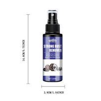 Universal Rust Removal Spray, Iron Removal Converter Spray, Metal Rust Remover, Suitable for Car Parts, Tires, Rims, Doors, Etc., Effective for Repair gray