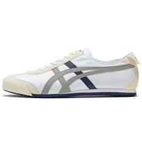 Onitsuka Tiger Mexico 66 Comfortable Versatile Durable Lightweight Low-Top Casual Running Shoes Unisex sneaker White Gray Blue 1183C081-100 36 white