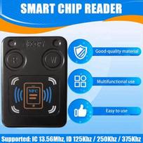 NFC RFID Smart Chip Card Reader Copier+3xUID Keychain/CUID Card IC 13.56M ID 125K 250K 375K RFID Token Clone Duplicator China Mainland blue
