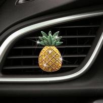 Premium Car Air Freshener Pineapple Scent Long-lasting Fragrance Suitable For All Cars StyleA gray