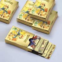 55 kortų žaidimo kortos Retas kolekcinis prekybos kortų žaidimas Vaikų žaislai Dovana G23 English - 27PCS auksas