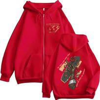 Game Clair Obscur Expedition 33 For Those Who Come After Zipper Hoodies Men Women Clothing Fashion Zip Up Sweatshirt Jacket Coat S raudona