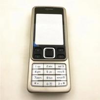 Pilnas pilnas mobiliojo telefono korpuso dangtelio dėklas Angliškas klaviatūros išdėstymas Nokia 6300 auksinė