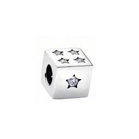 New copper Charm Saw Puzzle Rubiks Cube Palm Do It Yourself Fine Bead Compatible With Authentic Pendant Charm Bead Charms Bracelets Ideal For Women white