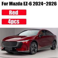 Automobilio sparnas Mazda EZ-6 priedai 6e 2025~2026 Apsaugos purvo atvartai Purvo apsaugai Priekinio rato purvo apsaugai Kepimo dažais purvo atvartai raudona