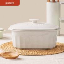 Buydeem Smart 3.5L Ceramic Slow Cooker white