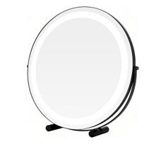 Brilagi - reguliuojamo ryškumo LED makiažo veidrodis CALIFORNIA LED/17W/230V skersmuo 42 cm juodas