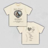 Madison Beer Locket Album Invitation Double Sided Graphic T-Shirt Casual Cotton Streetwear Fan Merch Top 5XL įvairiaspalvis