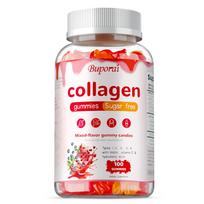 Multiple collagen peptide gummies, vitamin C complex, easily absorbed, suitable for adults. 100*1 white