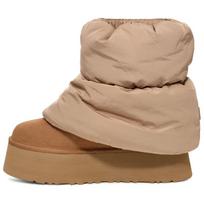 (WMNS) UGG Classic Mini Dipper Puffer Boot 'Amphora Chestnut' Women's 1158275-AHS EU 37 beige