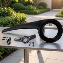 Dviračio grandinės apsauga Apsaugotas dangtelis Lengvai montuojamas dviratininkams Transparent Black 908 Tail Fixed gray