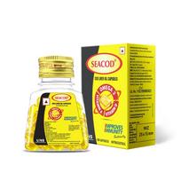 Seacod Cod Fish Liver Oil 100 softgel Capsules With Natural EPA & DHA (100 Caps)