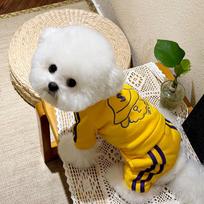 Spring Dog Sports Four-legged Clothing, Small Dog Resting Sweatshirt, Teddy Bichon Pomeranian, Yorkshire Pet Clothing L back length 35cm (recommended 7-9 pounds) gray