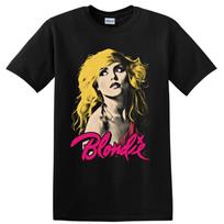 Blondie Punk Rock Grupės Marškinėliai Debbie Harry Portretas Grafinis Muzikinis Marškinėlis Dovana Viršus M black