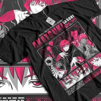 Sasori T-Shirt Naruto Kakashi  Manga Strip Horror Anime Gift Shirt All Size Unisex T-Shirt XXXXL pink