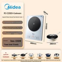 Midea Platinum Series 2200W Induction Cooktop gray