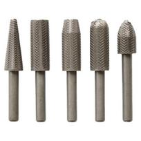 5 vnt./rinkinys Rotacinis šlifuoklis Efektyvus Neslystantis Aukštakario plieno Geras tvirtumas Reljefinis šlifuoklis Medžio apdirbimui 5pcs gray