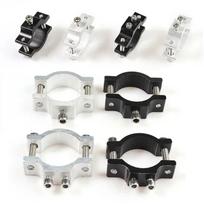 1Pcs Electric Bike Motorcycle Spotlight Holder Handlebar Frame Pipe Fixed Chips Phone Headlight Bracket Aluminium Single Hole 12mm-1 white