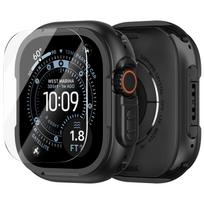 Case for Apple Watch Ultra 3 2 49mm Rugged Protective Bumper with Screen Protector Luxury Zinc Alloy Cover iWatch Ultra2 49 mm Ultra 3-2-1 49mm juoda