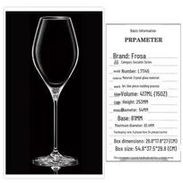 Crystal Tulip Wine and Champagne Glasses for Home or Bar gray