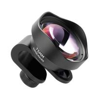 75mm Macro Lens Cell Phone Camera Lens Optical Glass External Telephoto Lens 10X Magnification Multi-layer Coating 1 gray