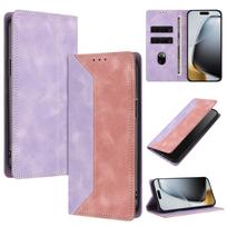 For Xiaomi Poco M8 Pro Magnetic Case on for Coque Poco M8 Pro M8Pro Xiaomi PocoM8 Phone Cover Fashion Color Block Leather Fundas Poco M8 Pro brown