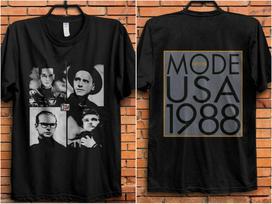 DEPECHE MODE TOUR KONCERTO MARŠKINĖLIAI Unisex Marškinėliai XL gray