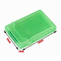 Shockproof HDD Storage Box Plastic External Hard Drive Storage Box IDE SATA Storage Box 2.5 inch green