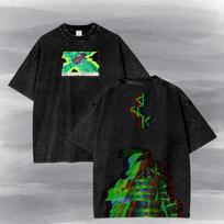 Cyberpunk Edgerunners Vintage Acid Washed Tee - David Cyberpsychosis T Shirt and kids shirt, Sandevistan Glitch, Gift For Anime Fan. 150 black
