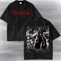 Devil May Cry Gaming Vintage Acid Washed Shirt and kids shirt - Dante Graphic Tee, DMC 3 Son of Sparda , Ps2 Shirt and kids shirt , Gift For him. 100 black