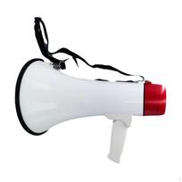 Raguočio Megafono Garsiakalbio Dovana su Signalizacijos Pranešimais Renginiams, Treneriams, Futbolui Red No Handheld Mic white