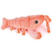 Electric Shrimp Wagging Lobster Shape Simulation USB Rechargeable Interactive Pet Toymg073 01 beige