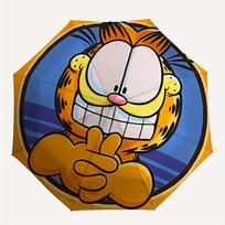 1pc Garfield Cat Automatic Open/close Folding Portable Umbrella with 8-Rib Structure for Women/Men, All-Season Use  a0901018 orange