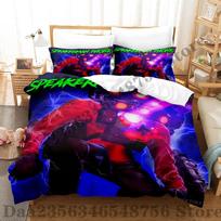 Skibidi Toilet Beding Set Single Twin Ful Quen King-Sized Dimensionsd Dimensions Bed Linen Set Adult People Kid Bedrom Duvetcover Sets Print Anime Bed 100*200cm Single blue