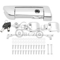 Harley Road Glide/King Tail Box Lock Set (Post-2014) Electroplated Color white