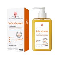 Lejia Sulfur Oil Control Fluffy Shampoo - Gentle Daily Cleanser Sulfur Oil Control Fluffy Shampoo orange