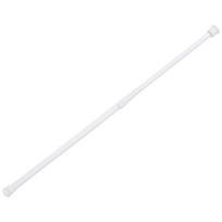 Curtain Tension Rod No Drill Rod Telescoping Design A white