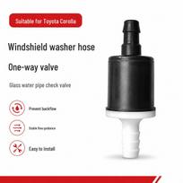 Toyota Corolla Wiper Washer Hose One-Way Check Valve 1 piece black