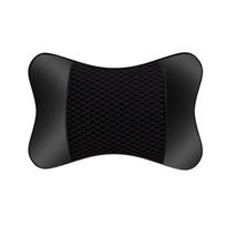 1Pcs Universal Car Headrest Pu Leather Neck Pillow Comfortable Mesh Breathable Seat Rest Cushion Car Neck Pillow black