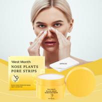 Skincare Nose  Blackhead Remover 60 Pieces Aloe Vera Formula Quick Oil Control Gentle For Sensitive Oily And Combination Skin 60 Pcs one size beige