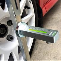 Magnetinis ratų kampo matuoklis ratų suvedimui, išlyginimo įrankis, reguliuoti ratų posvyrio kampą, kingpin kampą, priekinę ratų pusiausvyrą, tinkamas automobiliui, sunkvežimiui ir kemperiui white